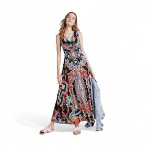 🌻 Anthropologie Maeve Camilla Floral
Maxi Dress Size 1X